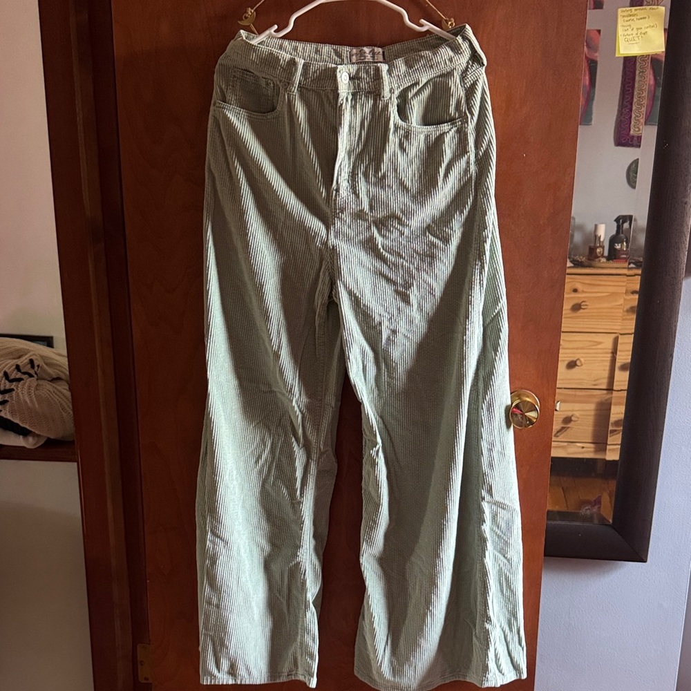 We The Free Corduroy Pants in Sage